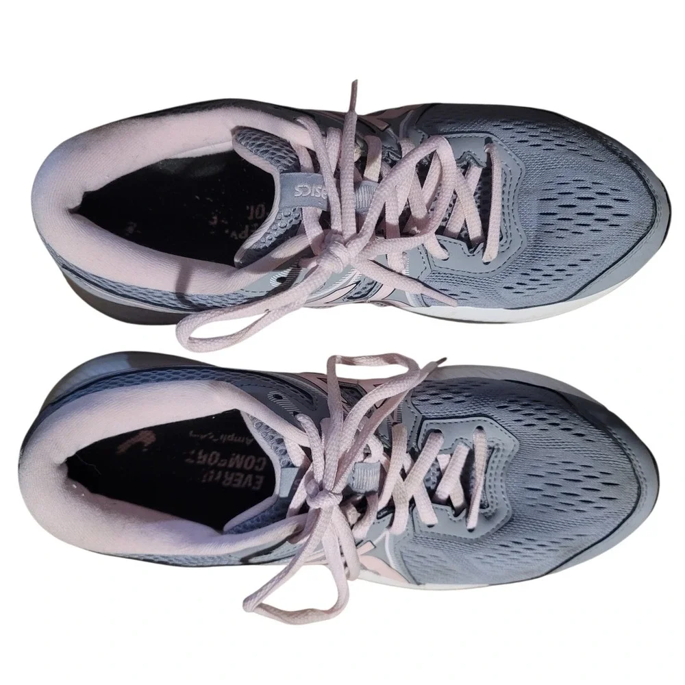 ASICS Gel-Contend 7 Womens Running Shoes Grey Pink 1012A911 Low‎ Top Sneakers